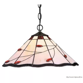 LUXERA 172 TIFFANY függeszték 2xE27/60W Ø41cm ↕120cm