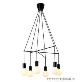 LUXERA 17200 TWIG függeszték/6 E27/G95/40W Ø67cm ↕100cm