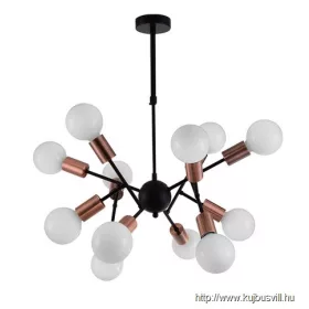 LUXERA 17203 BALL függeszték/12 E27/G95/40W Ø70cm ↕74cm