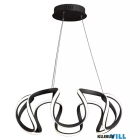   LUXERA 18206 PASSO LED függeszték 40W/2400lm 4000K Ø56cm ↕150cm fekete