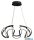 LUXERA 18206 PASSO LED függeszték 40W/2400lm 4000K Ø56cm ↕150cm fekete