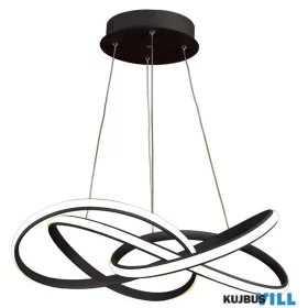   LUXERA 18207 PASSO LED függeszték 40W/2600lm 4000K Ø58cm ↕150cm fekete