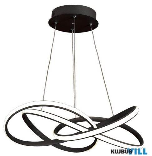 LUXERA 18207 PASSO LED függeszték 40W/2600lm 4000K Ø58cm ↕150cm fekete
