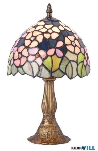 LUXERA 202 TIFFANY XX asztali lámpa E14/40W Ø20cm