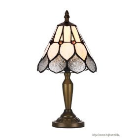 LUXERA 218 TIFFANY XIII asztali lámpa E14/40W Ø17,5cm