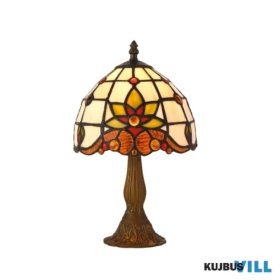 LUXERA 221 TIFFANY XVII asztali lámpa E14/40W Ø17,5cm