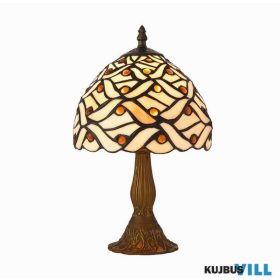 LUXERA 224 TIFFANY XVIII asztali lámpa E14/40W Ø17,5cm