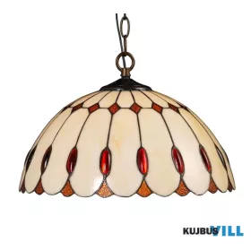 LUXERA 226 TIFFANY XVI függeszték 2xE27/60W Ø40cm