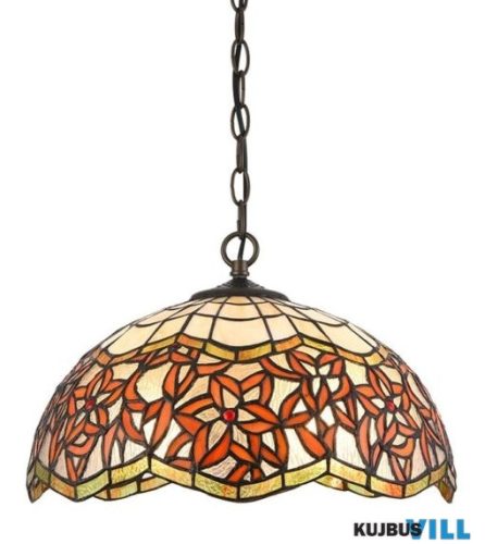 LUXERA 232 TIFFANY XXI függeszték 2xE27/60W Ø40cm