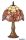 LUXERA 233 TIFFANY XXI asztali lámpa E14/40W Ø20cm