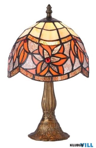 LUXERA 233 TIFFANY XXI asztali lámpa E14/40W Ø20cm