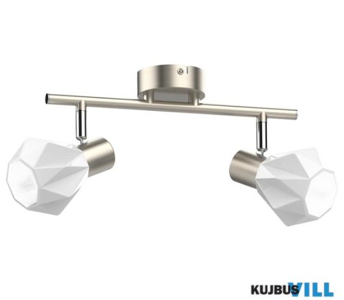 LUXERA 27510 METIS spotlámpa 2xE14/40W matt króm/fehér