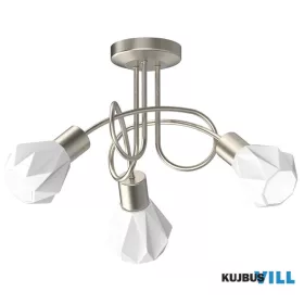   LUXERA 27511 METIS mennyezet lámpa 3xE14/40W matt króm/fehér