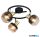 LUXERA 27515 PEGAS spotlámpa 3xE14/40W fekete-arany/füstüveg