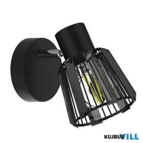 LUXERA 27516 PONTEO spotlámpa 1xE27/40W fekete/füstüveg