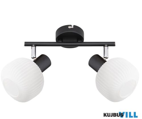 LUXERA 27520 ARYA spotlámpa 2xE14/40W fekete/fehér