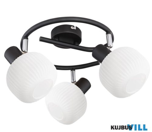 LUXERA 27521 ARYA spotlámpa 3xE14/40W fekete/fehér