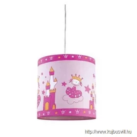   LUXERA 28021 LUNETIC gyermek függeszték 1xE27/60W pink Ø27cm