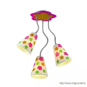   LUXERA 28030 FLORIST gyermek mennyezet lámpa/3 E14/40W  Ø35cm