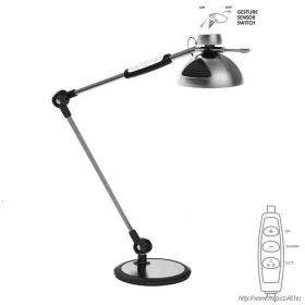   LUXERA 31211 AMSTERDAM LED íróasztali lámpa 10W/500lm 2800-6500K ezüst