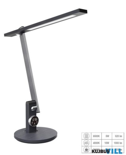 LUXERA 31215 PUNK LED íróasztali lámpa 12W/500-1000lm 3000-6500K sötétszürke