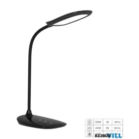  LUXERA 31218 HEKA LED íróasztali lámpa 10W/340-800lm 3000-6500K fekete