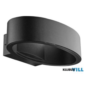   LUXERA 31312 REBUS LED kültéri falikar 5W/700lm 4000K IP44 ↔19cm fekete