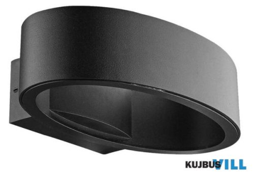 LUXERA 31312 REBUS LED kültéri falikar 5W/700lm 4000K IP44 ↔19cm fekete