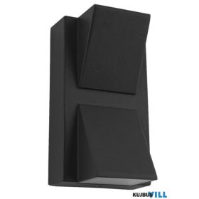   LUXERA 31315 NAUTIC LED kültéri falikar 2x3W/560lm 4000K IP44 ↕14,5cm fekete