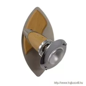   LUXERA 317 ZEUS spotlámpa/1 R50/40W, króm/matt króm/világos fa