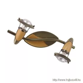 LUXERA 323 ZEUS spotlámpa/2 R50/40W, bronz/natur