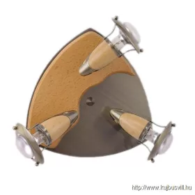 LUXERA 325 ZEUS spotlámpa/3 R50/40W, bronz/natur kerek