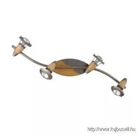 LUXERA 326 ZEUS spotlámpa/4 R50/40W, bronz/natur