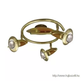   LUXERA 336 ZEUS spotlámpa/3 R50/40W, bronz/matt bronz/sötét fa csiga