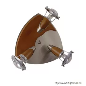 LUXERA 364 ZEUS spotlámpa/3 R50/40W, bronz/sötét fa kerek