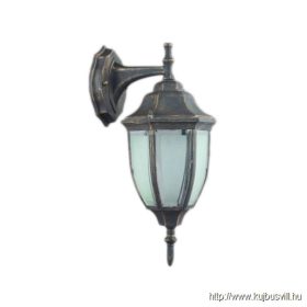   LUXERA 39006 LIDO kültéri falikar E27/60W IP33 fekete/arany lefelé