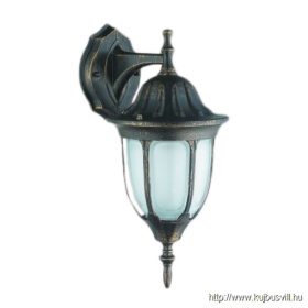   LUXERA 39012 PORTO kültéri falikar E27/60W IP33 fekete/arany lefelé