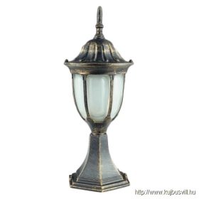   LUXERA 39015 PORTO kültéri állólámpa E27/60W ↕42cm IP33 fekete/arany