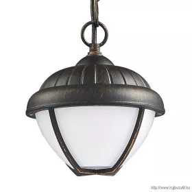   LUXERA 39018 NEBRASKA LED kültéri függeszték 7W/600lm 3000K IP44 rustic-opál