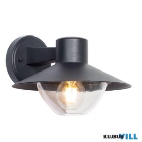   LUXERA 39035 GAUDI kültéri falikar 1xE27/60W IP44 matt fekete