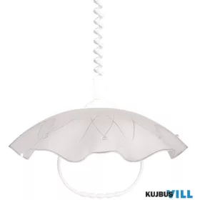   LUXERA 45145 LYRA GLASS függeszték E27/60W fényes fehér üveg