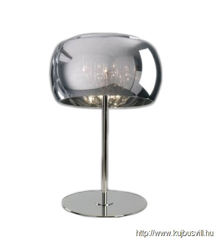 LUXERA 46053 SPHERA asztali lámpa 3xG9/42W ↕42cm Ø28cm króm
