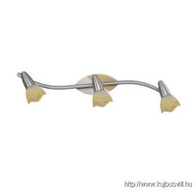   LUXERA 462 SISSI spotlámpa/3 E14/40W, matt króm/világos fa