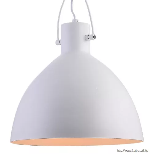 LUXERA 46301 ANDROS függeszték 1xE27/40W Ø30cm ↕119cm matt fehér