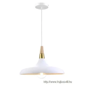   LUXERA 46309 TRIER függeszték 1xE27/40W Ø34,5cm ↕114,5cm fehér