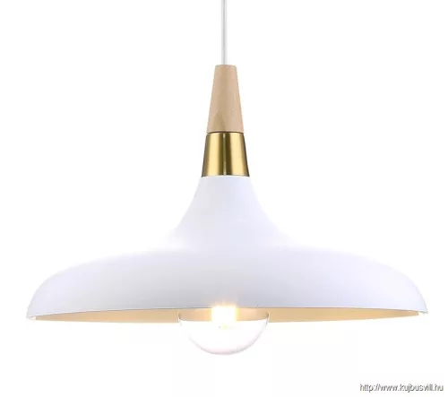 LUXERA 46309 TRIER függeszték 1xE27/40W Ø34,5cm ↕114,5cm fehér