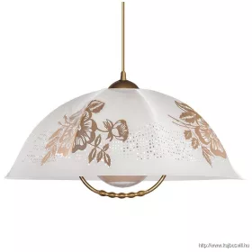   LUXERA 47001L03 LYRA ACRYL IV függeszték E27/60W Ø44cm ↕70cm fehér/arany