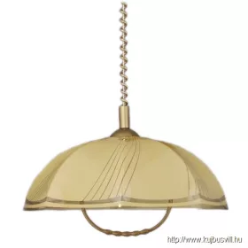 LUXERA 47001Z04 LYRA ACRYL függeszték E27/60W Ø44cm arany