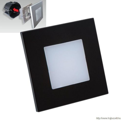 LUXERA 48335 STEP LIGHT LED 1W/60lm 4000K matt fekete