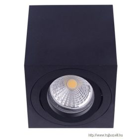 LUXERA 48609 ALUX 1xGU10/50W 8x8x8,4cm fekete